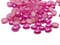 100 8mm x 6mm Bright Pink Pearl Plastic Flatback Oval Cabochons